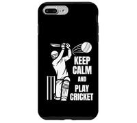 Cricket Team Batsman Silhouette Cricket Test Match Carcasa para iPhone 7 Plus/8 Plus