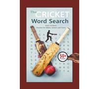 Cricket Word Search Puzzle Book: Word Searches with easy to read about Cricket, and More |6X9 inches, 110 pages, | 50+ Puzzles Gift for vacations and holidays.