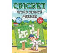 Cricket Word Search: Word Search Puzzle Book Easy to Read Print about Cricket for Kids and Adults | 122 pages, 50+ Puzzles, 6x9inches ... Gift for Holidays, Vacations and Relaxation