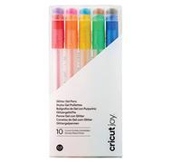 Cricut Bolígrafos de gel de purpurina Joy de 0,8 mm, Arcoíris (10 uds)