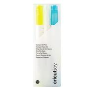 Cricut Bolígrafos de gel opaco Cricut Joy™ de 1,0 mm, Amarillo/Blanco/Azul (3 uds.)