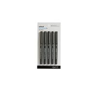 Cricut Bolígrafos de tinta infusible, marcadores negros de punta fina (0.4) para bricolaje, 5 unidades