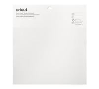 Cricut Papel adhesivo Smart Paper Sticker Cardstock S9001032 — 10 hojas, 33 x 33 cm, blanco