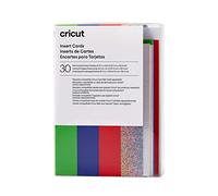 Cricut inserción | Escalas arcoíris | 12,1 cm x 16,8 cm (tamaño Paquete de 30 | para Uso con Alfombrilla de Tarjetas, Rainbow Scales, 12.1cm x 16.8cm Size R40), Cartón, Talla única
