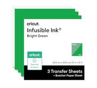 Cricut Infusible Ink - Hojas de transferencia de tinta + papel de carnicero (30,5 cm x 30,5 cm, compatible con Cricut Heat Press, paquete de 3 hojas de transferencia de tinta y 1 carnicero)