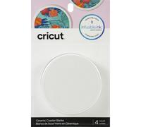 Cricut Infusible Ink Juego de posavasos redondos de 4 Blanco - Cerámica