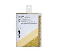 Cricut Joy Insert Cards, Cream/Gold Glitter