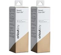 Cricut Joy Smart Vinilo Textil Dorado - Rollo HTV Termoadhesivo para Ropa - 30.5 cm x 0.6 m (Paquete de 2)