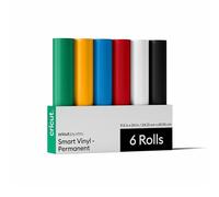 Cricut Joy™ Xtra Smart muestrario de vinilo adhesivo permanente, paquete variado, hoja de vinilo autoadhesivo, para personalizar tazas, botellas, etiquetas, letreros y DIY - pack de 6 hojas