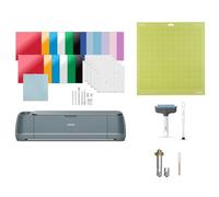 Cricut Maker 4 Máquina de Corte Inteligente Azul + Pack Esencial + Tapete de Corte Adhesivo + Kit de Aplicador y Removedor de Tela + Cuchilla Premium con Punta Fina + Pack de 2 Ruedas de Marcado