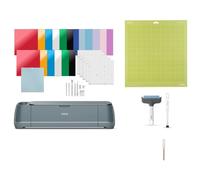 Cricut Maker 4 Máquina de Corte Inteligente Azul + Pack Esencial + Tapete de Corte Adhesivo + Kit de Aplicador y Removedor de Tela + Cuchilla Premium de Repuesto con Punta Fina