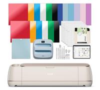 Cricut Maker 4 - Máquina de corte inteligente (concha marina) | Paquete Engagement Plus - Incluye prensa de calor EasyPress 3 (9 x 9) + alfombrilla, bolsa de mano, muestras de material, alfombrilla de
