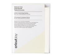 Cricut Joy Watercolour Cards Ivory 10.7cm x 13.9cm (Cricut Size R20) 12-Pa