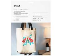 Cricut Papel de Transferencia para Tejidos Oscuros - 10 Hojas A4 - Vinilo HTV Imprimible para Impresoras de Inyección de Tinta - Aguaresistente - Compatible con Cricut