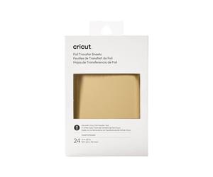 Cricut Papel Oro | 10,1 cm x 15,2 cm | 24 Hojas de Aluminio | para Uso con Herramienta de Transferencia Foil (se Vende por Separado), Aluminum, Dorado, 1