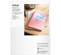 Cricut printable vinyl a4 - 12 sheets (white)