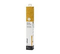Cricut Purpurina inteligente para planchar, 13 pulgadas x 3 pies, vinilo de transferencia de calor para proyectos de HTV, compatible con Cricut Explore 3/Maker 3, color dorado