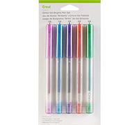Cricut Glitter Pen Set, Brights (5 CT) Kit de Bolígrafos de Gel Purpurina, Brillantes, Multicolour, 5 Unidad (Paquete de 1), 5