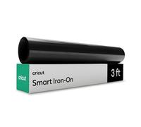 Cricut Smart Iron-On Vinilo Textil Negro - Rollo HTV Termoadhesivo Flexible para Camisetas - 30.5 cm x 0.9 m - Compatible con todas las Cricut