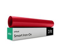 Cricut Smart Iron-On Vinilo Textil Rojo - Rollo HTV Termoadhesivo Flexible para Camisetas - 30.5 cm x 0.9 m - Compatible con todas las Cricut
