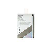 Cricut Tarjetas de inserción Holográficas Grises y Plateadas | 11,4 cm x 15,9 cm (4,5 x 6,25 Pulgadas) | Paquete de 12 | para Uso Joy, Grey & Silver Holographic, 11.4cm x 15.9cm (4.5" x 6.25"), Papel