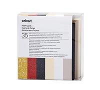 Cricut inserción x 12,1 cm (tamaño Paquete de 35 | para Uso con Alfombrilla de Tarjetas, Papel, Glitz and Glam, 12.1cm x 12.1cm Size S40), Talla única