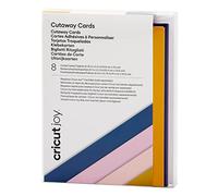 Cricut Recortadas, Muestra Pastel Tarjetas Cutaway | Lluvia de Primavera | 10,8 cm x 14 cm | Paquete de 8 | para Uso Joy, Spring Rain, 10.8cm x 14cm (4.25" x 5.5"), 8