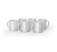 Cricut Tazas blancas blancas de 355 ml (12 onzas) 6 tazas de sublimación de tinta infusible para usar Mug Press Infusible Ink 2008942