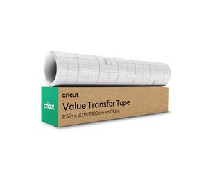 Cricut Value Cinta de Transferencia - Rollo 6.1 metros - Papel de Transferencia Tack Medio para Decoración de Tazas, Ventanas y Pegatinas