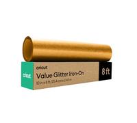 Cricut Value Glitter Iron-on - Dorado - 10 pulgadas x 8 pies (1)