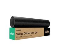 Cricut Value Glitter termoadhesivo - Negro - 10 pulgadas x 8 pies (1)