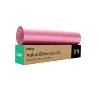 Cricut Value Glitter termoadhesivo - Rosa - 25,4 cm x 2,4 m (1)
