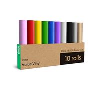 Cricut Vinyl Permanent | 10 x Self Adhesive Vinyl Rolls | 1.5m (5ft) | For use with all Cricut cutting machines