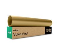 Cricut | Vinilo Permanente Value | Dorado Matte | 1 Rollo de 30.4cm x 3m