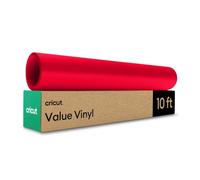 Cricut Value - Vinilo permanente, color rojo mate (rollo de 12 pulgadas x 10 pies)