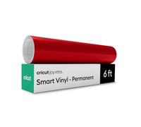 Cricut Vinilo inteligente, permanente, rojo, 9.5 pulgadas x 6 pies a granel (1)
