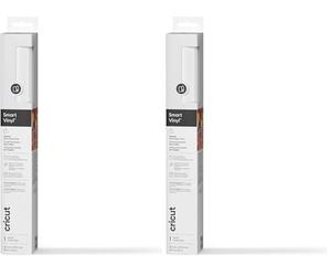 Cricut Vinilo permanente inteligente de 33 x 91 cm, 1 hoja (blanco) (Paquete de 2)