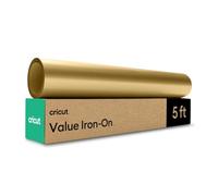 Cricut | Vinilo Termoadhesivo Value | Dorado | 1 Rollo de 30.4cm x 1.5m