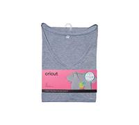 Cricut Women's V Neck T-Shirt Gray-Small Infusible Ink Blanks