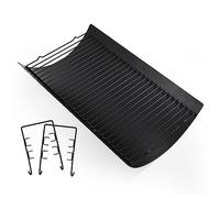 Criditpid Cenicero de 20 pulgadas para parrilla de carbón Char-Griller 5050, 5072, 5650, 2123, 2223, 2823, 2823, rejilla de goteo de 20 pulgadas, pieza de repuesto con 2 perchas de rejilla de fuego.