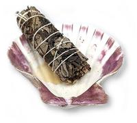 CRIGEMA - Kit de Smudging para fumigación - Salvia Blanca y Concha de Vieja - 100% Natural (ARTEMISIA y CONCHILLA DE CAPASANTA)