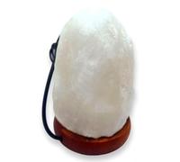 CRIGEMA - Lámpara USB de sal del Himalaya - 12 cm de altura - 0,5-1 kg (blanco)