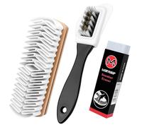 Crihovy 5 Piezas Cepillo para Zapatos, Profesional Cepillo Gamuza de Ante, Kit Limpieza Zapato para Eliminar la Suciedad, Cepillo Cerdas Suaves Limpieza con Borrador, Multifuncional de Calidad