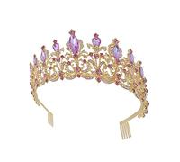 CRILSTYLEO 1 Pieza De Tiara Nupcial De Diamantes De Imitación Coronas Para La Reina Tiara Nupcial Elegante Tocado Las Mujeres Tocado Decoración Elegante Decoraciones De Boda Para Ceremonia