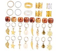CRILSTYLEO 172piezas Anillos Para Dreadlocks y Trenzas Accesorios De Metal Para Decoración y