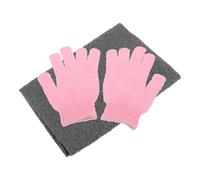 CRILSTYLEO 1juego Guantes De Exfoliación Para Ducha y Toalla Exfoliante De Espalda Set Para Cuidado Corporal Exfoliación Suave y Limpieza Profunda Accesorios De Baño Duraderos y