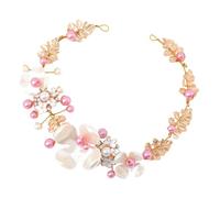 CRILSTYLEO 1pieza Diadema De Perlas Para Niñas Accesorio De Fiesta y Boda Diadema De Flores Para Pequeñas Princesas Para Eventos Especiales y Uso Diario