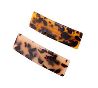 CRILSTYLEO 2 Piezas Clip De Resorte Decoración Femenina Alfiler Pinza De Pelo Geométrica Clip De Soporte De De Caballo Abrazadera De De Caballo Francesa Bollo Coffee Hoja De Acetato