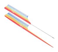 CRILSTYLEO 2 Piezas Peine De Peluquero Desenredador Cepillo De Pelo Enderezar Peines Para El Cabello Horquillas Para El Cabello Alfiler Rata Peine De Corte De Pelo Recortadora Acero