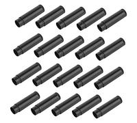 CRILSTYLEO 25piezas Tubos Vacíos Para Bálsamo Labial De Recipientes De Plástico Tapa Almacenaje Cosmético Color Negro
